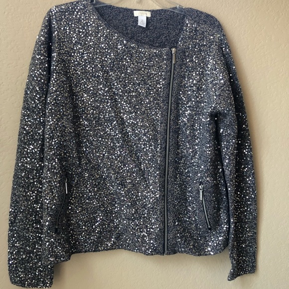 Chico’s sequin jacket - Picture 1 of 4